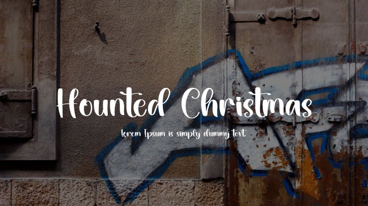 Hounted Christmas Font