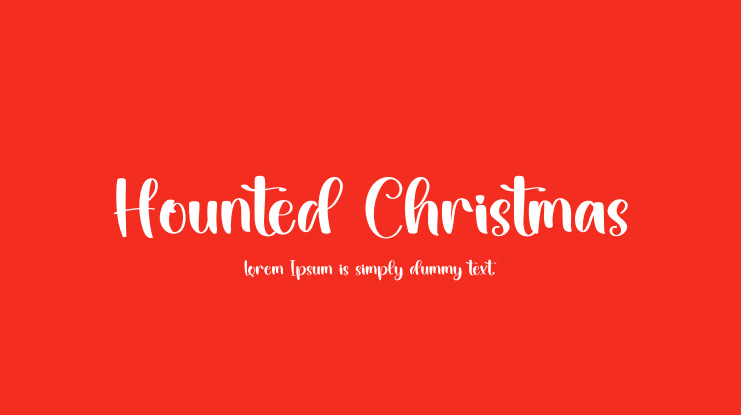 Hounted Christmas Font