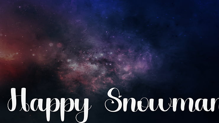 Happy Snowman Font