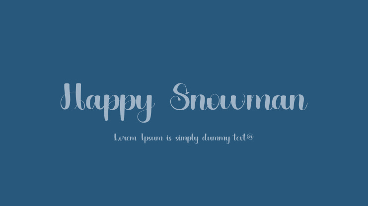 Happy Snowman Font