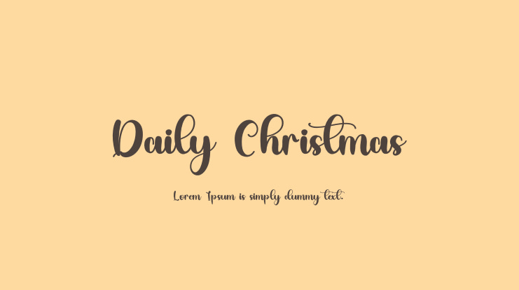 Daily Christmas Font