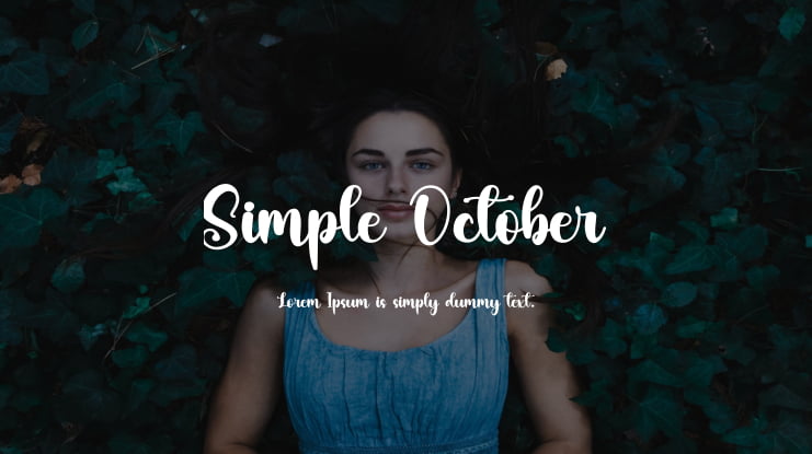 Simple October Font