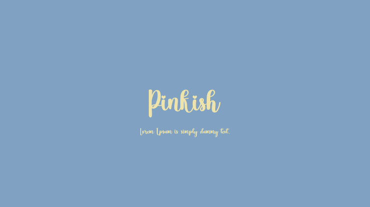 Pinkish Font