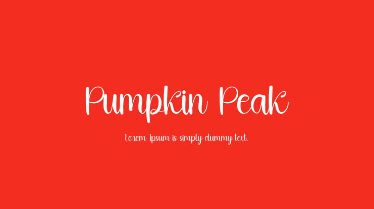 Pumpkin Peak Font