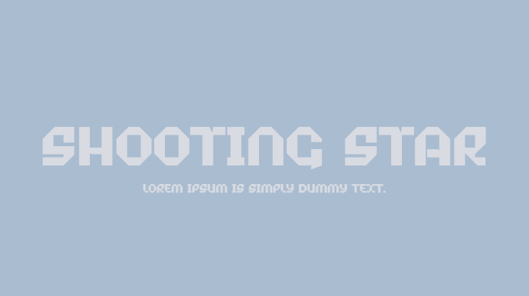 Shooting Star Font