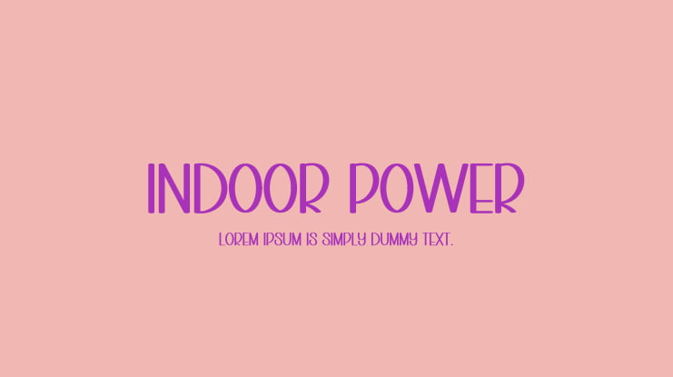 Indoor Power Font