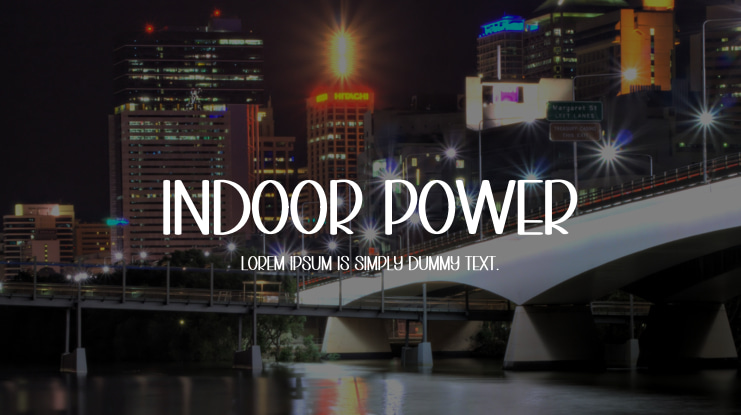 Indoor Power Font