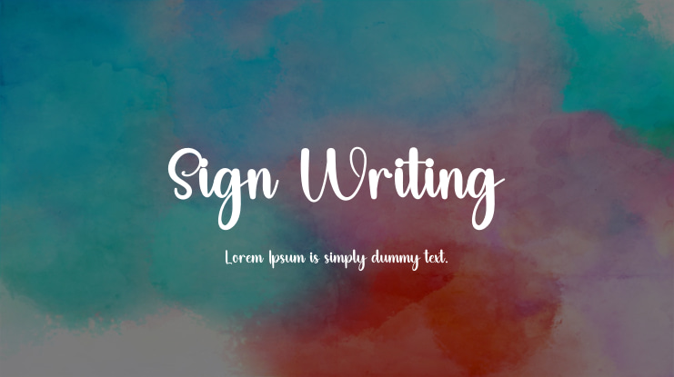 Sign Writing Font