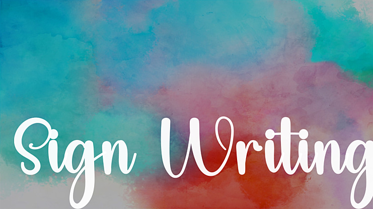 Sign Writing Font