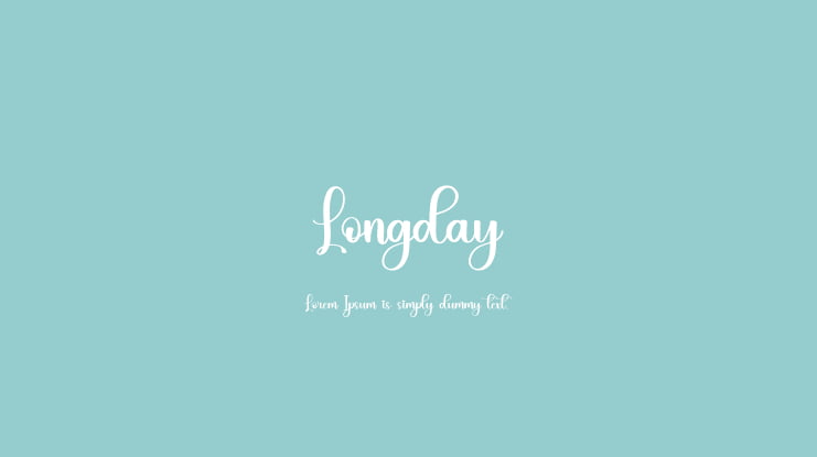 Longday Font : Download Free for Desktop & Webfont
