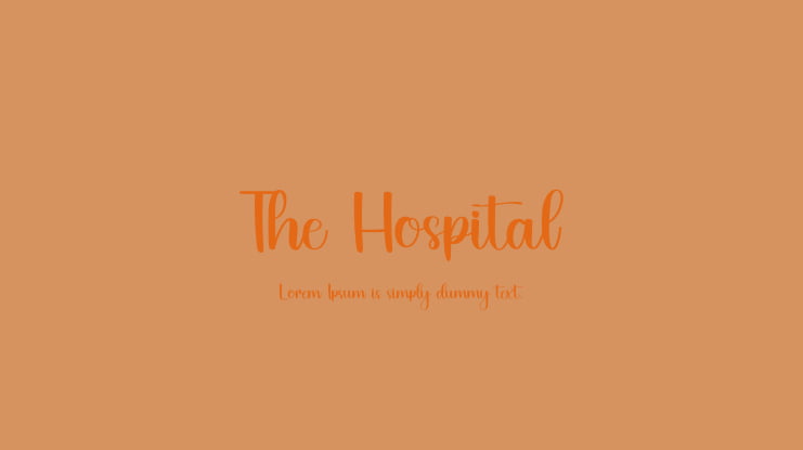 The Hospital Font