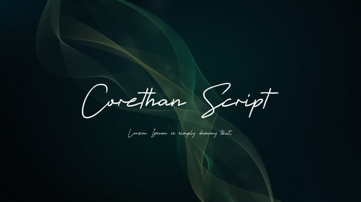 Corethan Script Font