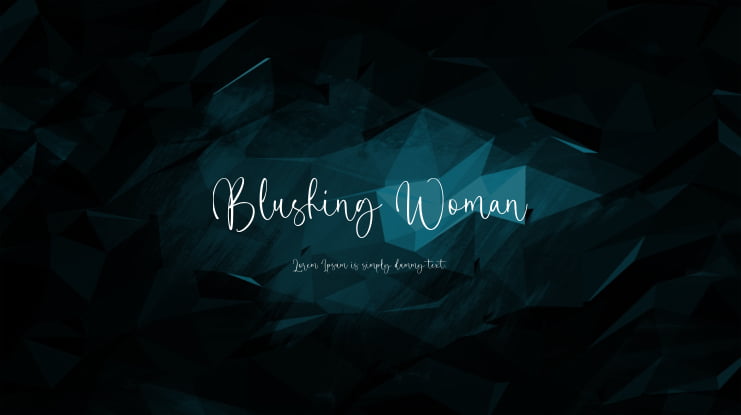 Blushing Woman Font