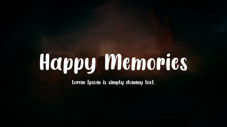 Happy Memories Font