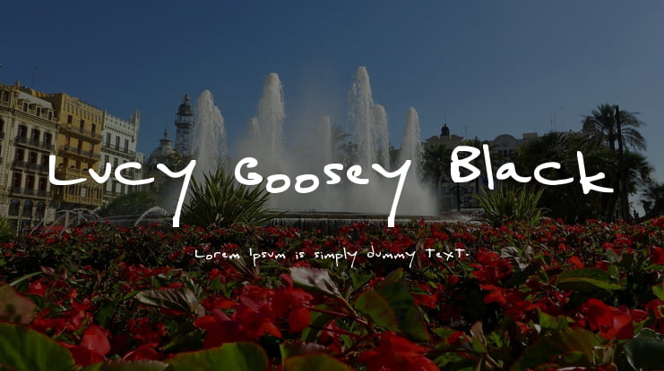 Lucy Goosey Black Font