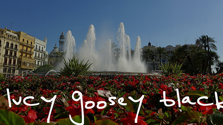 Lucy Goosey Black Font
