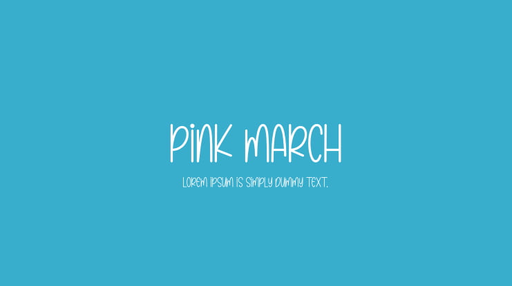 Pink March Font