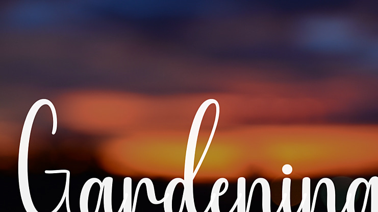 Gardening Font