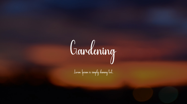 Gardening Font