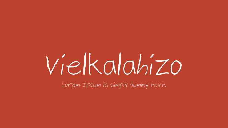 Vielkalahizo Font