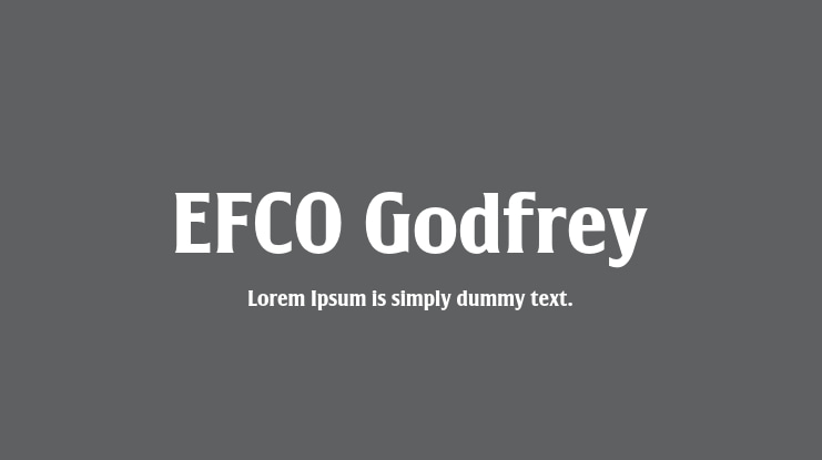 EFCO Godfrey Font