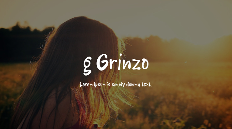 g Grinzo Font