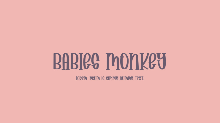 BABIES MONKEY Font