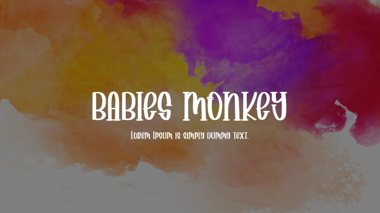 BABIES MONKEY Font