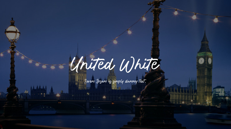 United White Font