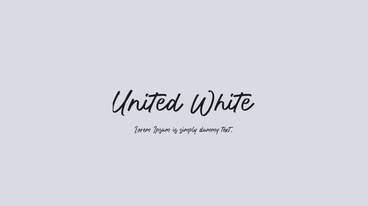 United White Font
