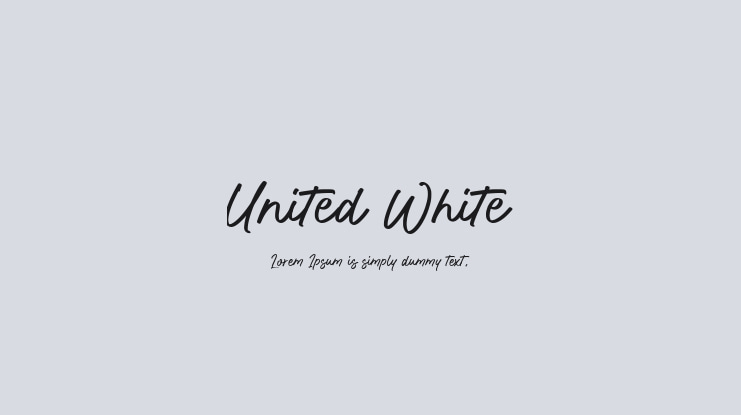 United White Font