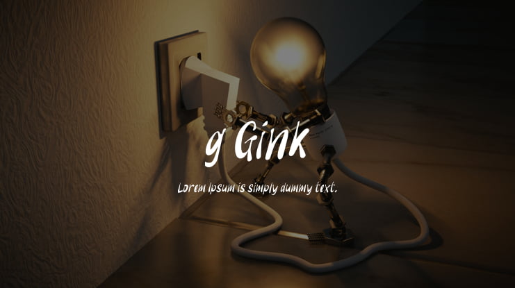 g Gink Font