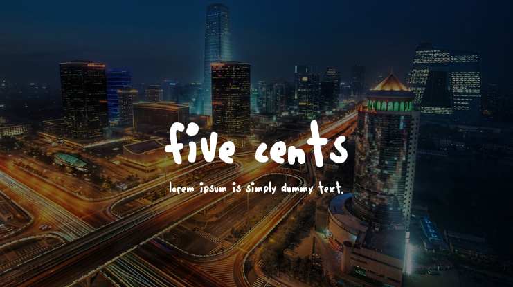 Five Cents Font