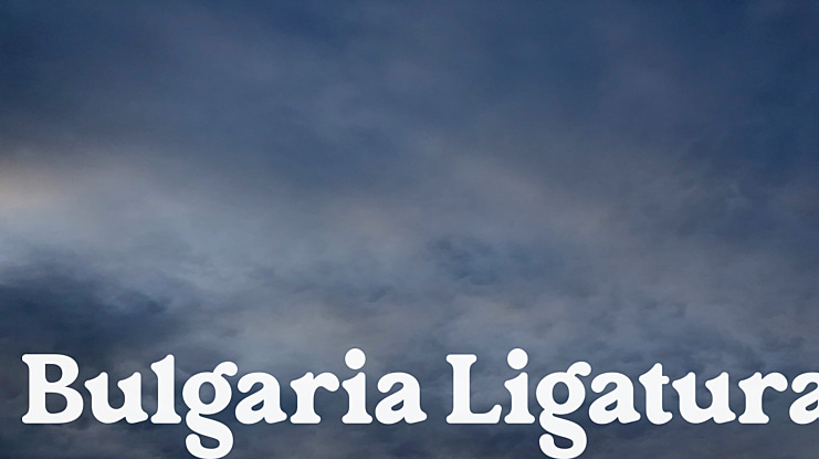 Bulgaria Ligatura Font