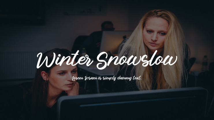 Winter Snowslow Font