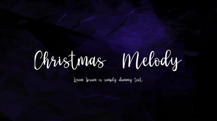 Christmas  Melody Font