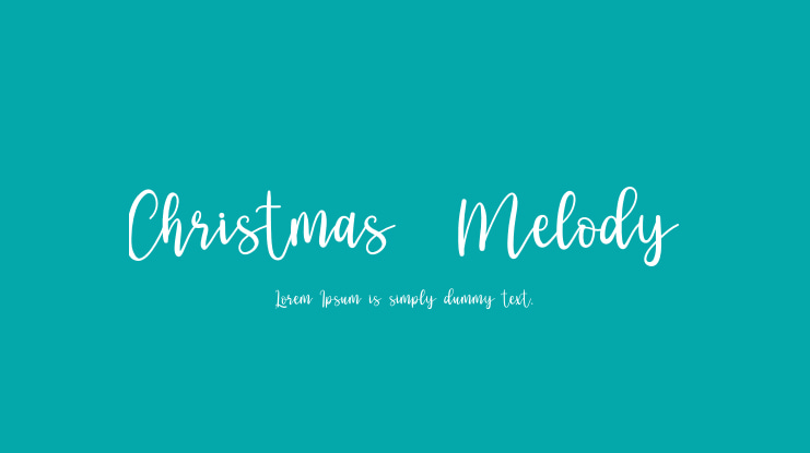 Christmas  Melody Font