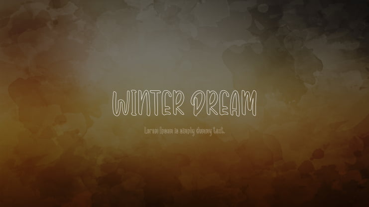 WINTER DREAM Font