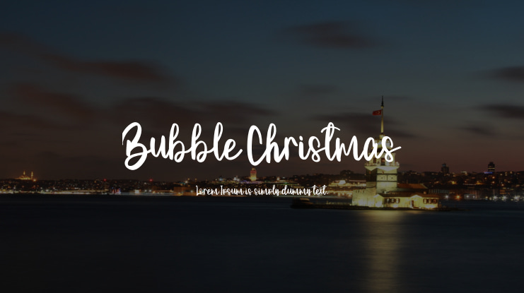 Bubble Christmas Font