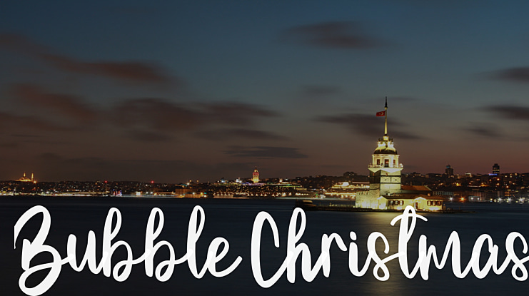 Bubble Christmas Font
