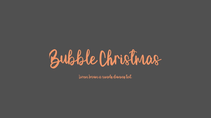 Bubble Christmas Font