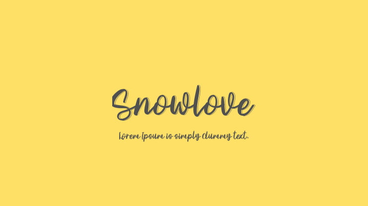 Snowlove Font