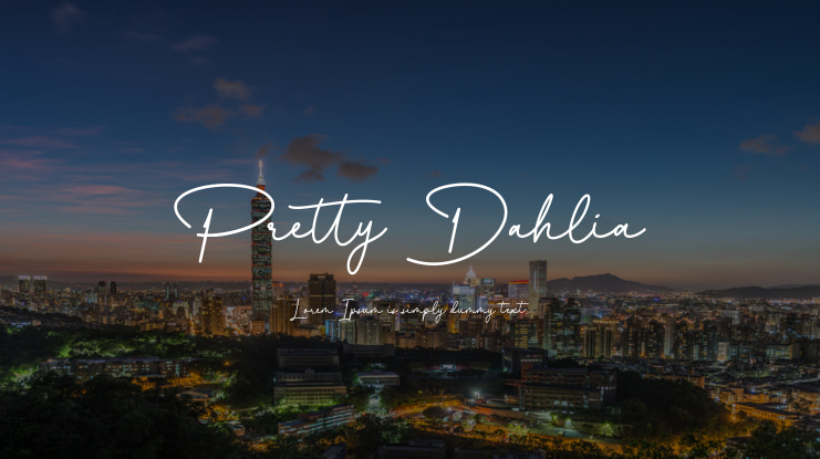 Pretty Dahlia Font