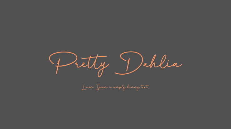 Pretty Dahlia Font