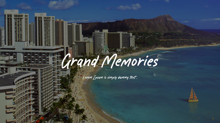 Grand Memories Font