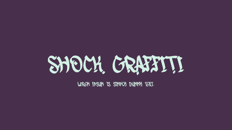 Shock Graffiti Font