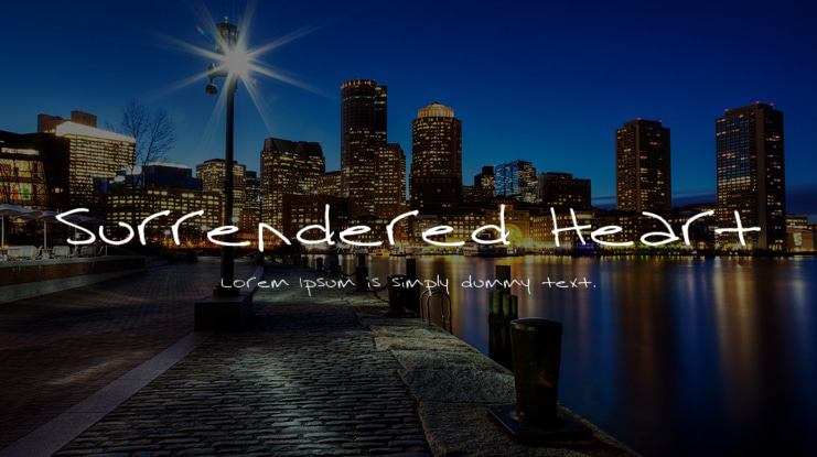 Surrendered Heart Font