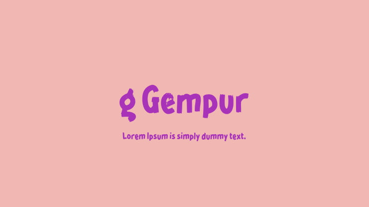 g Gempur Font
