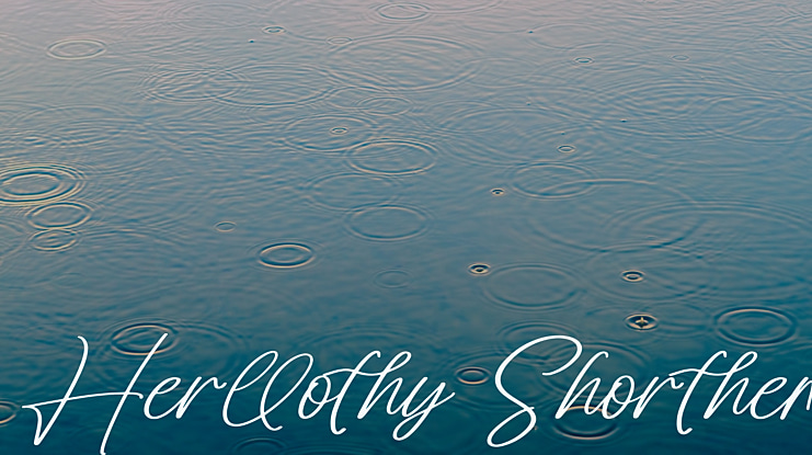 Herllothy Shorthem Font