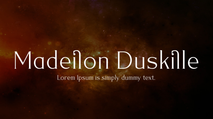 Madeilon Duskille Font
